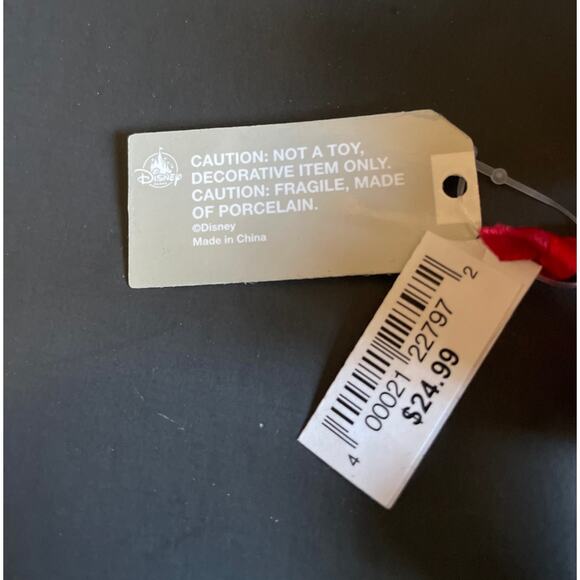 Disney Santa Suit Minnie Mouse Porcelain Bell Christmas Ornament Holiday 5" Tall - Picture 3 of 4